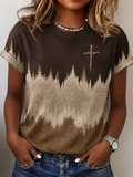 Women's Retro  Faith Print T-shirt