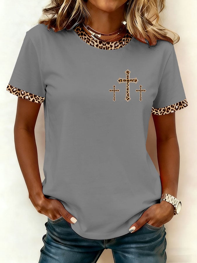 Camiseta de mujer con estampado de fe