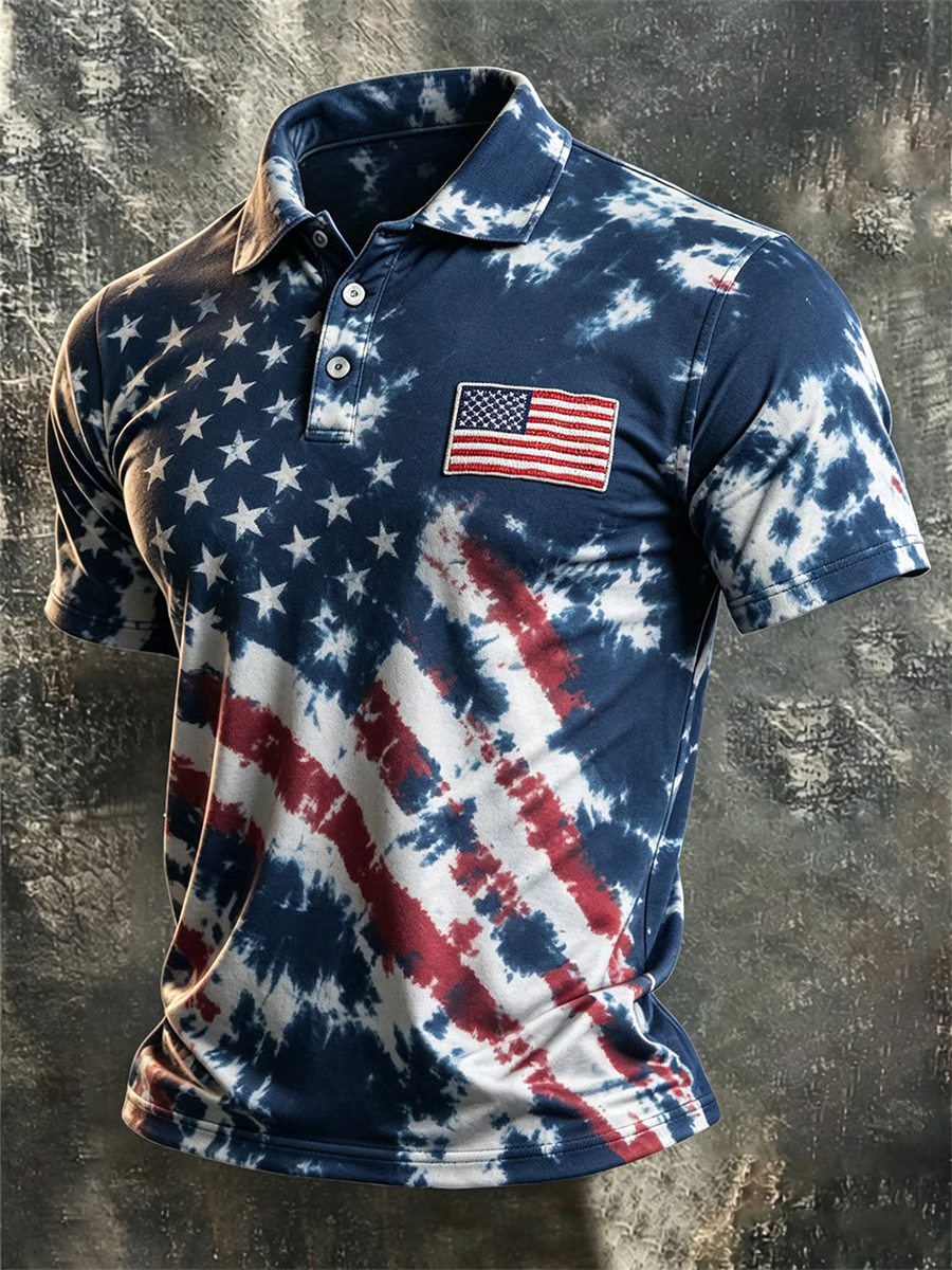 Men's America Anniversary Short-Sleeve Polo Shirt