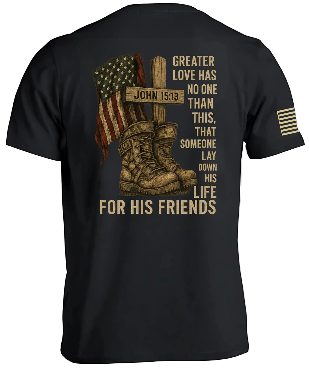 Patriotisches Johannes 15,13 T-Shirt