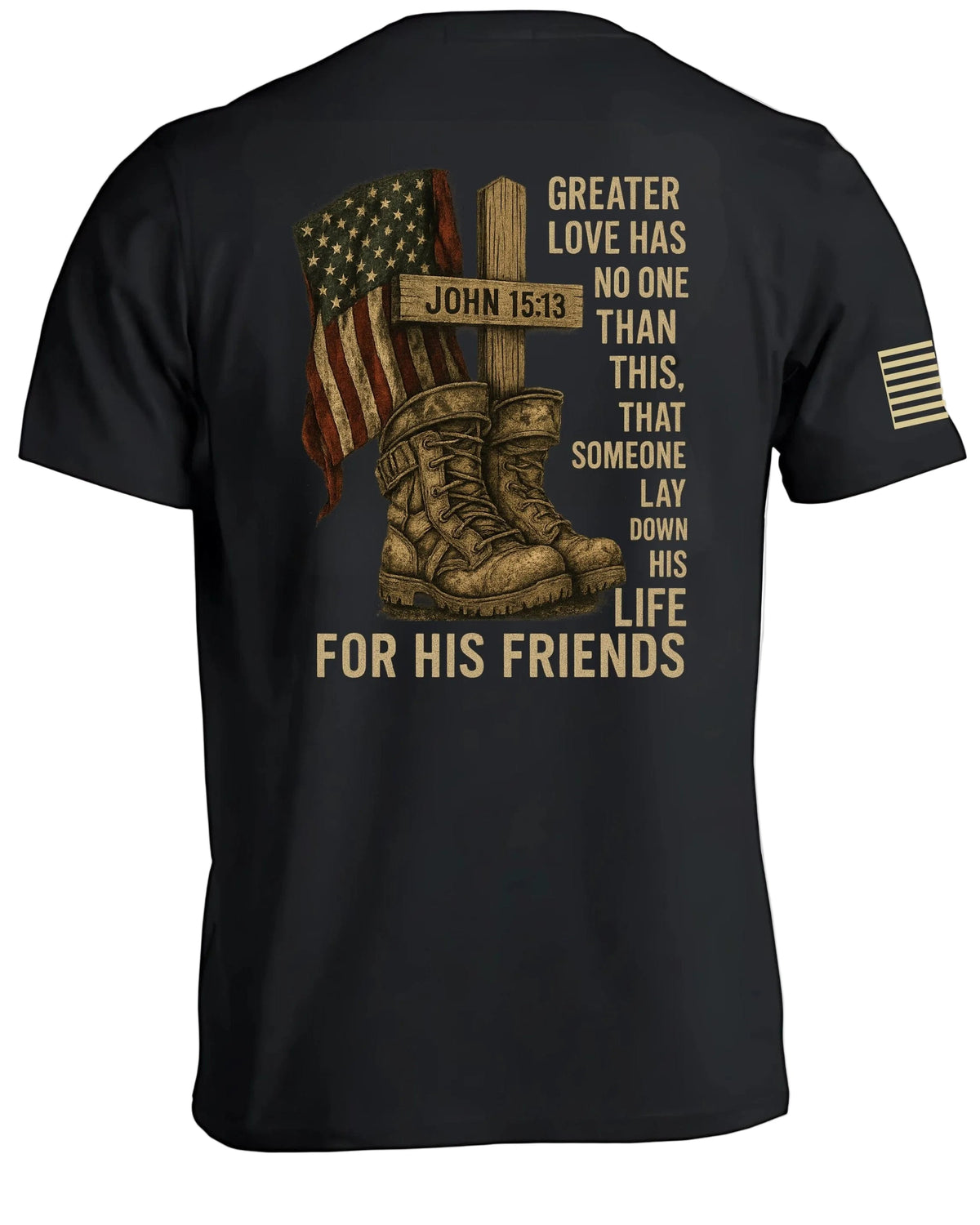 Patriotisches Johannes 15,13 T-Shirt