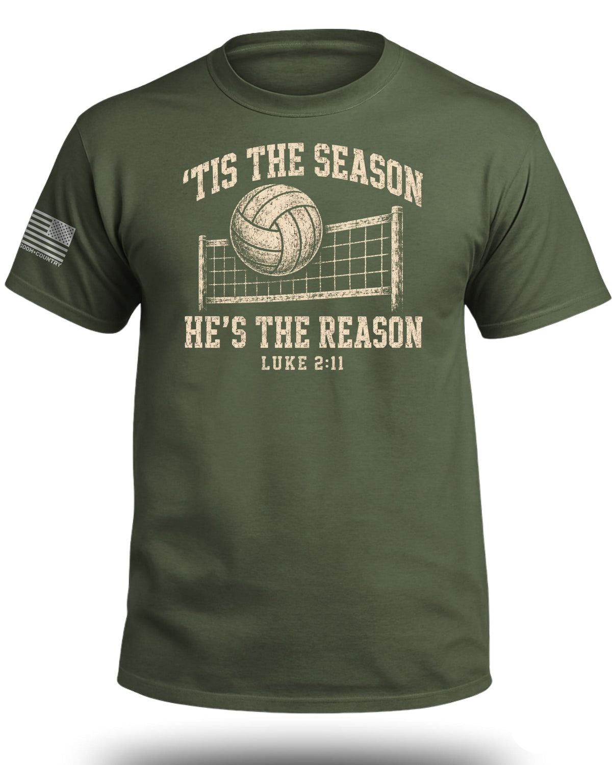 'Tis The Season He's The Reason - Volleyball T-Shirt
