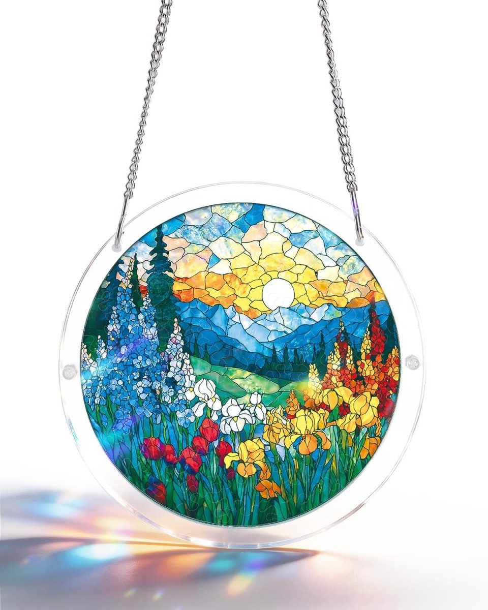 Attrape-soleil en acrylique - Fleurs de l'aube sur la mer
