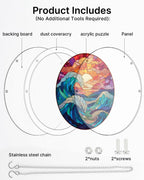Acrylic Jigsaw Puzzle Suncatcher - Chasing the Sun Sea
