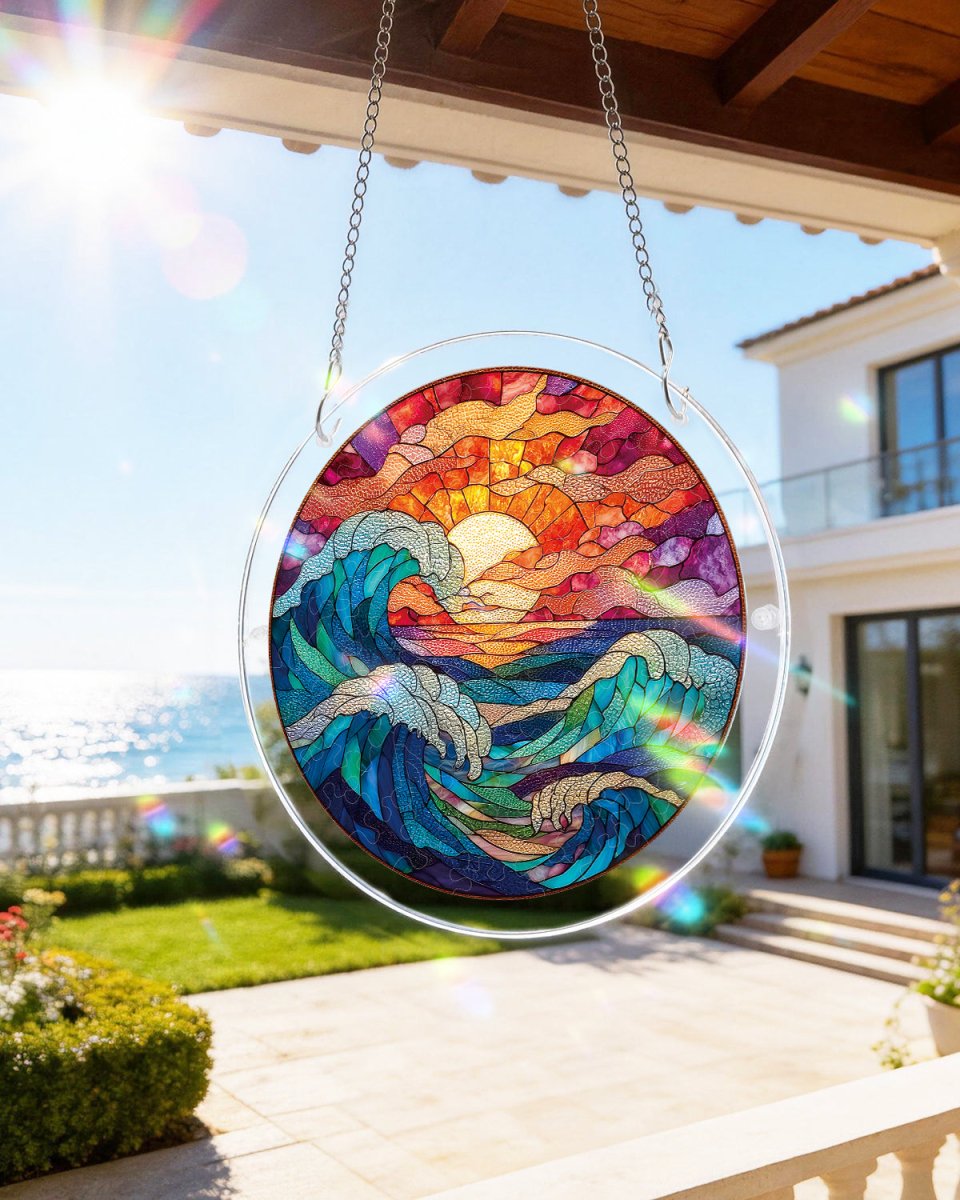 Attrape-soleil en acrylique - Chasser le Soleil et la Mer