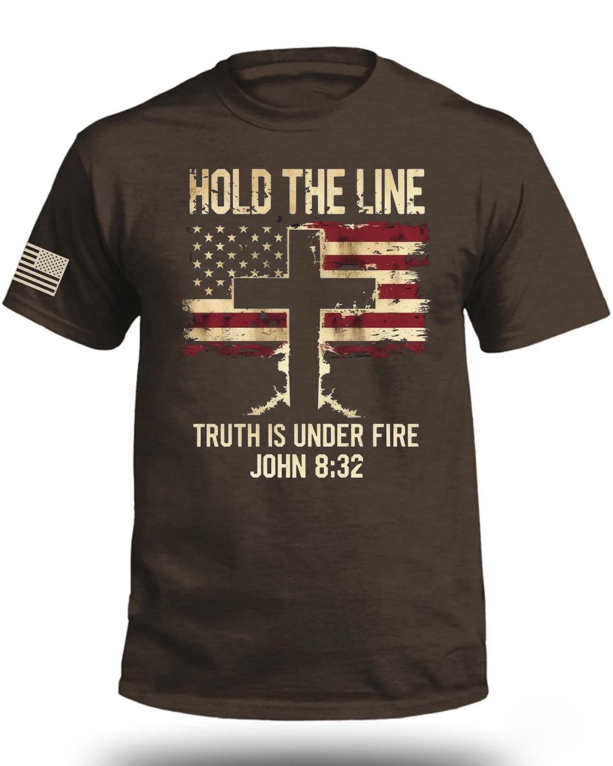 Hold The Line Truth is Under Fire Front T-Shirt
