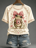 T-Shirts mit Glaubensdruck für Frauen