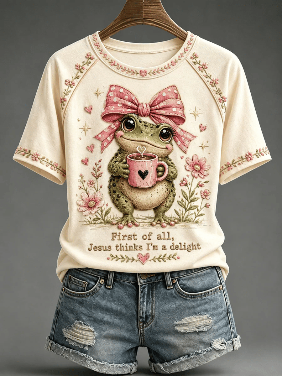 T-Shirts mit Glaubensdruck für Frauen