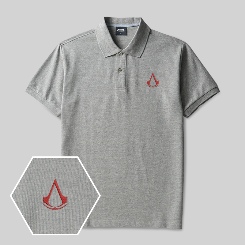 Hidden Blade Geek Embroidered Polo Shirt