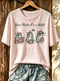 Women's Fun Frog-Print Top
