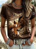 Women's Casual Print Short-Sleeve T-Shirt