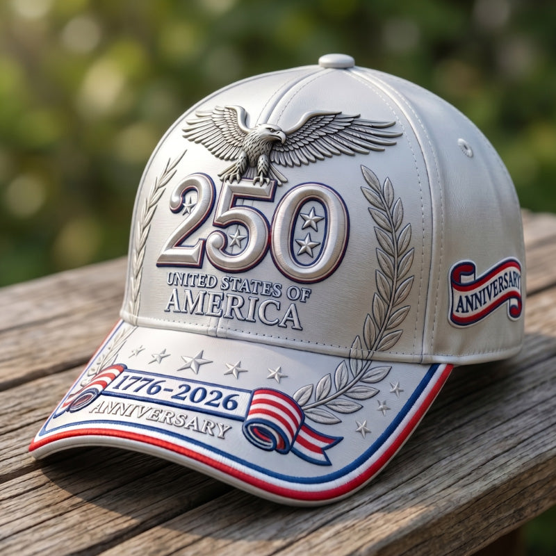 American 250th Anniversary Art Print Casual Hat