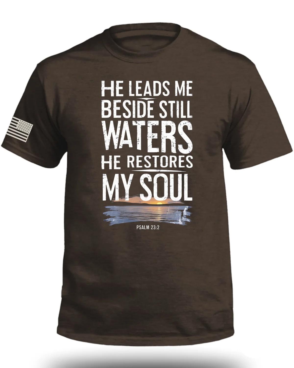 He Leads Me Beside Still Waters T-Shirt