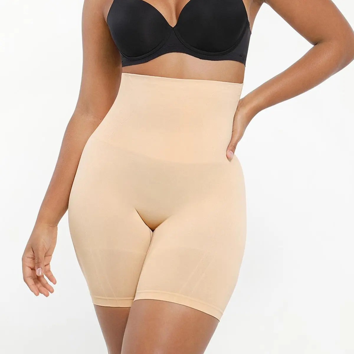 Short moldeador sin costuras para mujer | Faja de cintura alta con control de abdomen