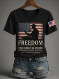 Women's Freedom Print T-Shirt