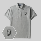 Fibonacci Cat Geek Embroidered Polo Shirt