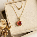 American Vintage Poppy Necklace — Exquisite & Petite, Minimalist Style