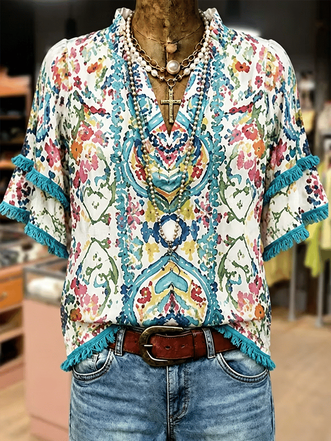 Women'S Casual Printed Shirt