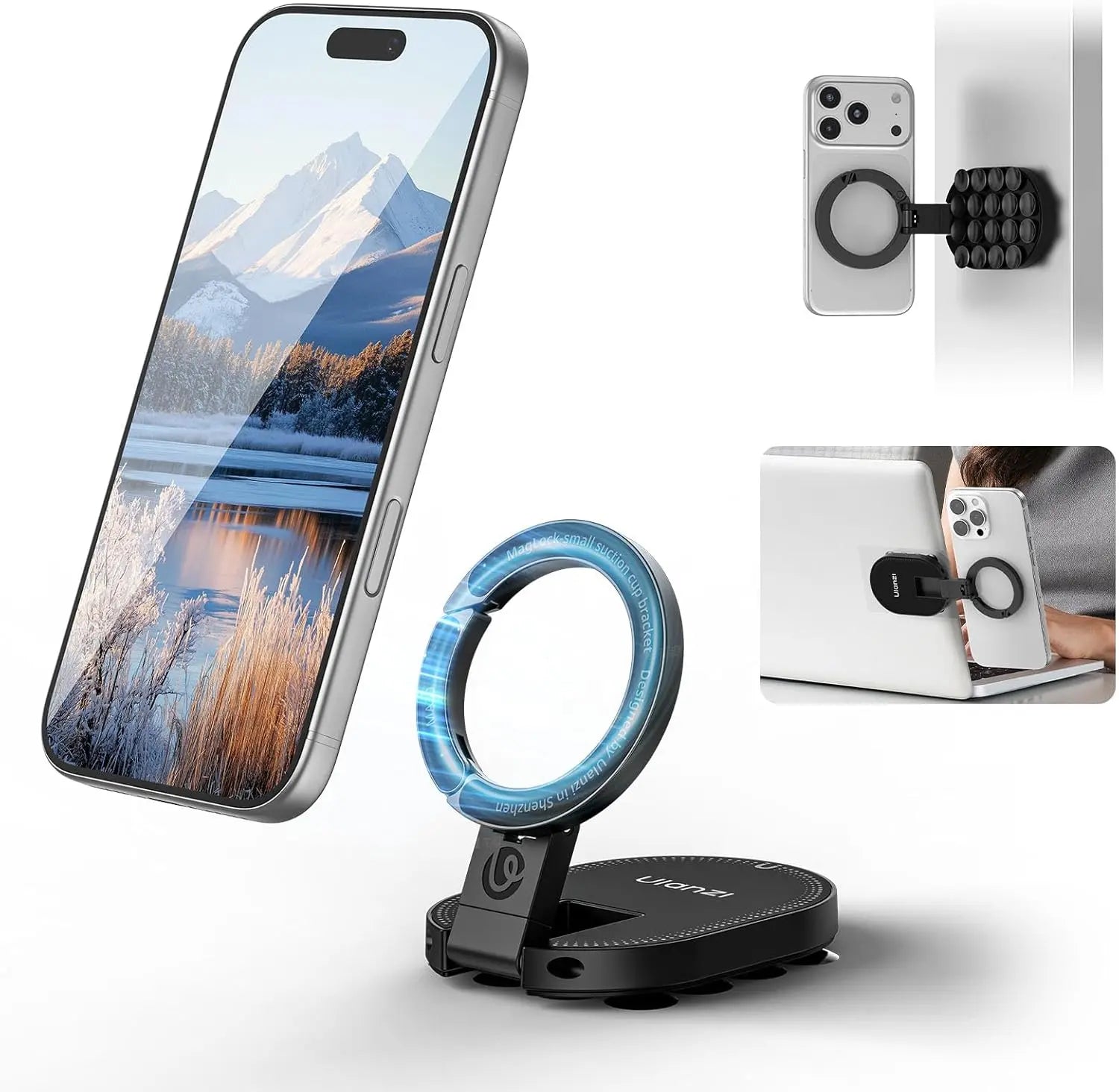 MA39 MagLock Suction Phone Mount for iPhone & More