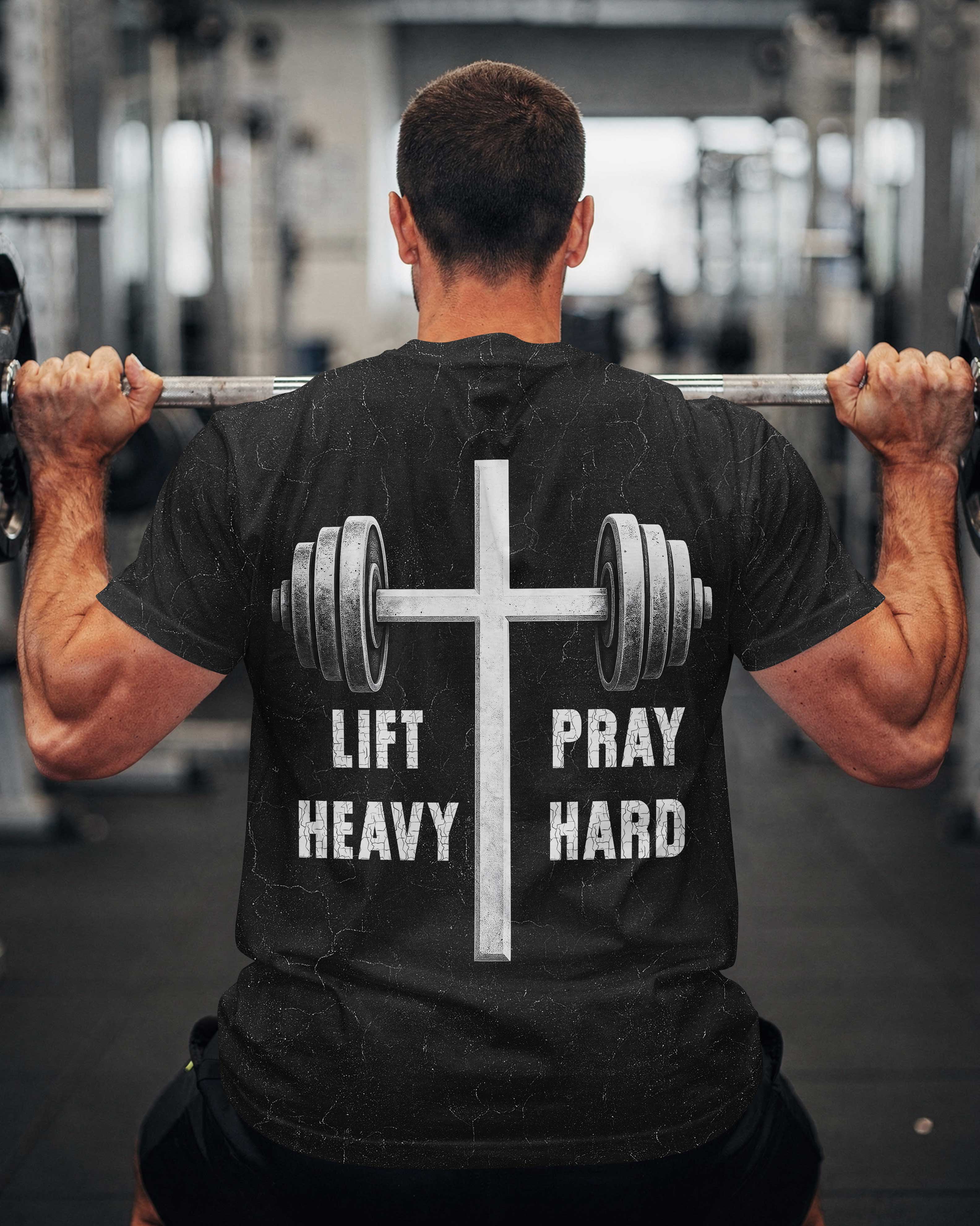 Heb schwer, bete inbrünstig T-Shirt