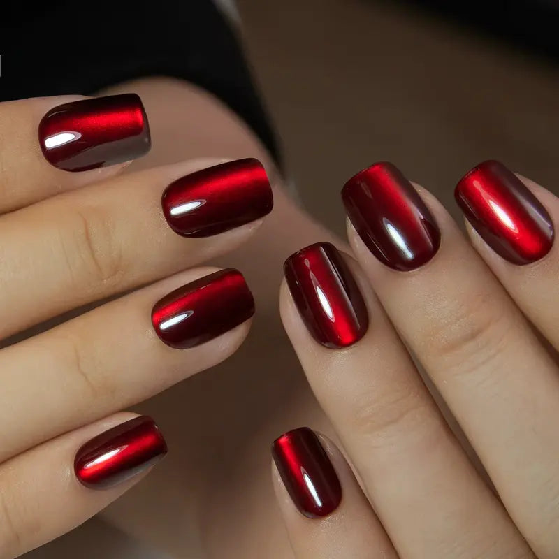 30-Piece Blush Glossy Press-On Nails – Short Natural Everyday Manicure