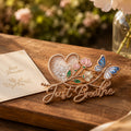 "Just Breathe" Heart Flower & Butterfly 3D Enamel Pin