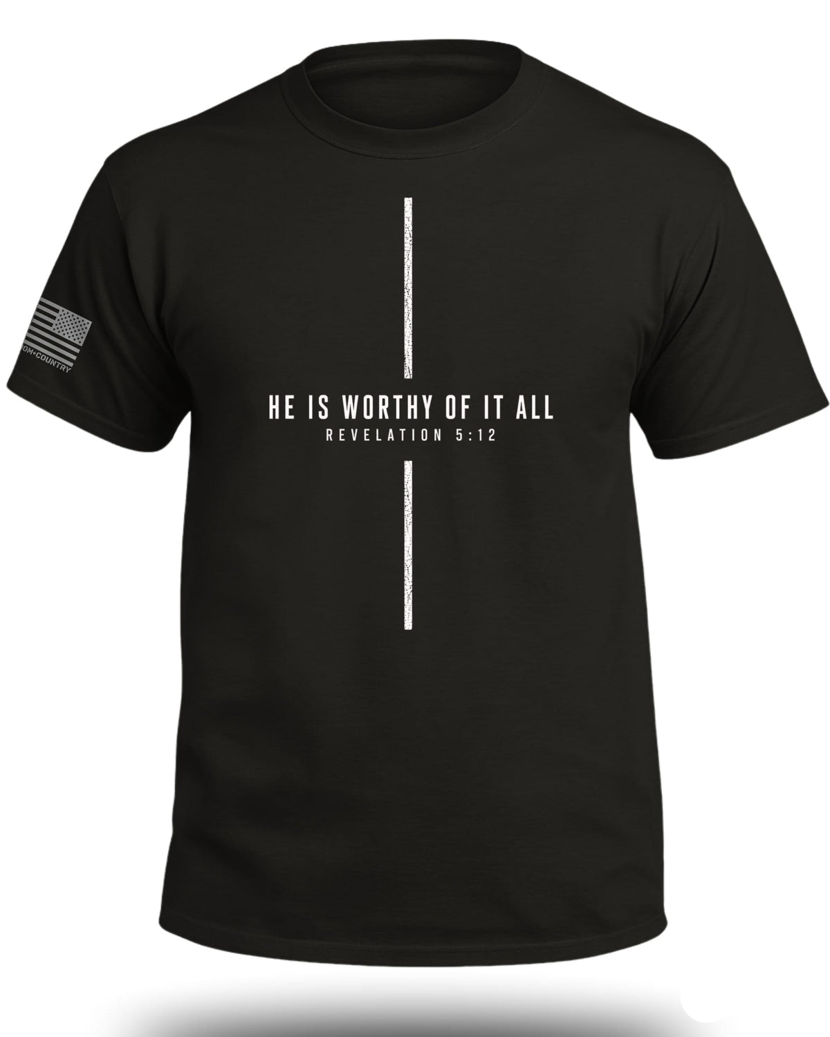 He Is Worthy Of It All Cross T-Shirt