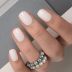30-Piece Blush Glossy Press-On Nails – Short Natural Everyday Manicure