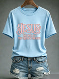 Damen-Glaube Kreuz Jesus Der Weg, Die Wahrheit & Das Leben Print Top