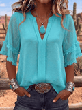 Women'S Casual Loose Tassel Top