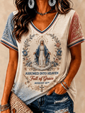 Damen T-Shirt mit Mariä Himmelfahrt Print