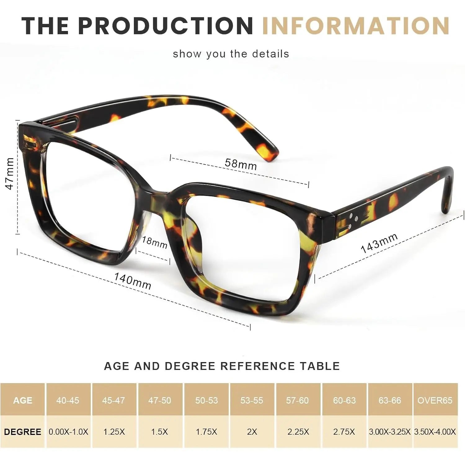 3-Pack Oversized Square Reading Glasses for Women – Fashion Thick Frame Readers Set