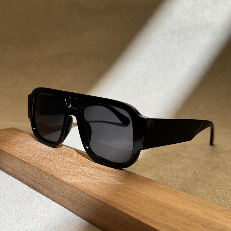 Retro Rectangle Aviator Sunglasses for Men & Women