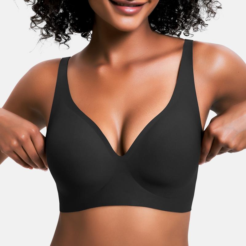 Nahtloser, kabelloser Push-up-BH für Damen
