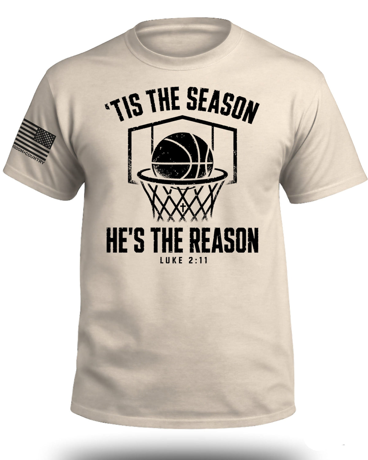 'Tis The Season He's The Reason - Basketball T-Shirt