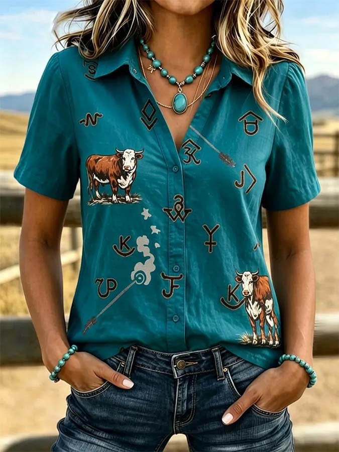 Top casual estampado para mujer