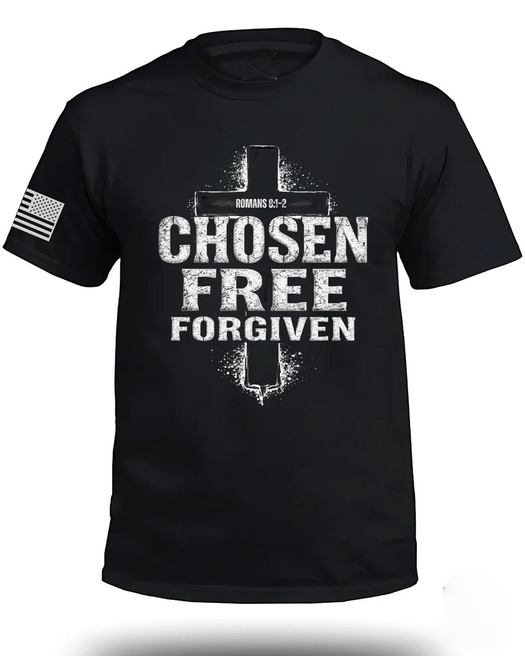 Chosen Free Forgiven Romans 8:1-2 T-Shirt