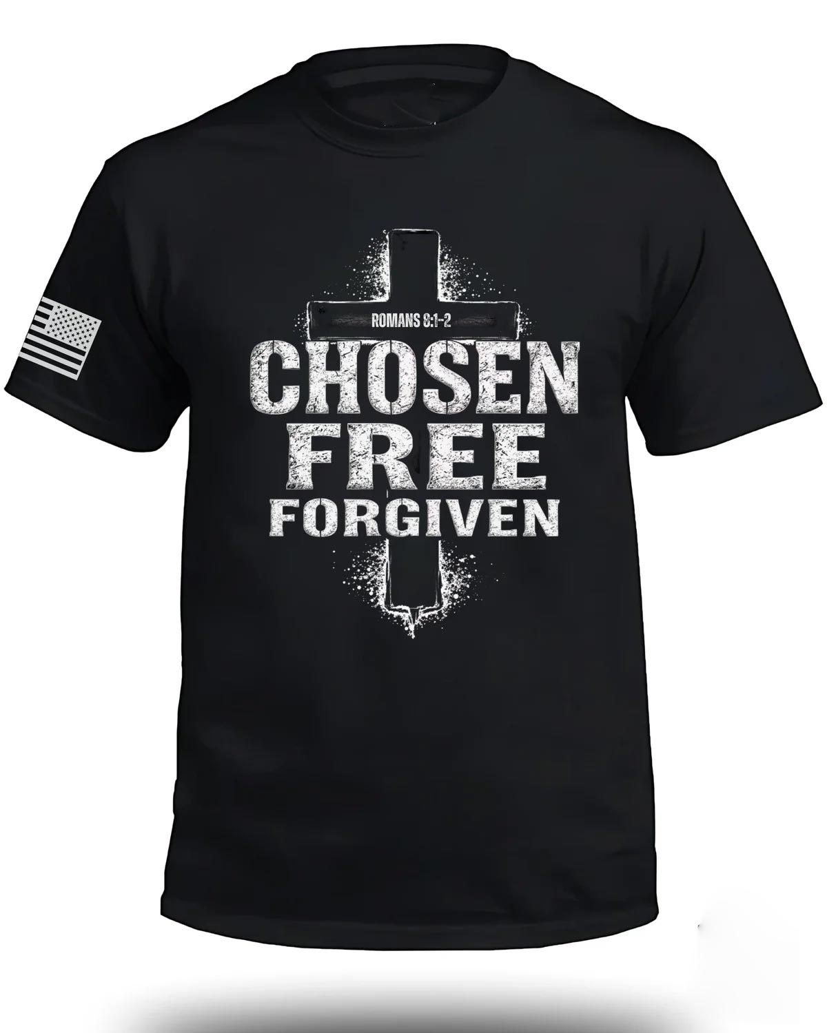 Chosen Free Forgiven Romans 8:1-2 T-Shirt