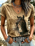 Women's Casual Print Short-Sleeve T-Shirt