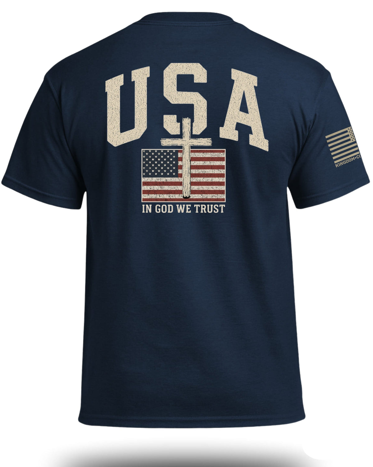 USA Flag Cross Patriotic T-Shirt