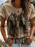 Women's Casual Print Short-Sleeve T-Shirt