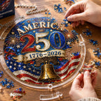 America 250th Anniversary Acrylic Puzzle Hanging Ornament
