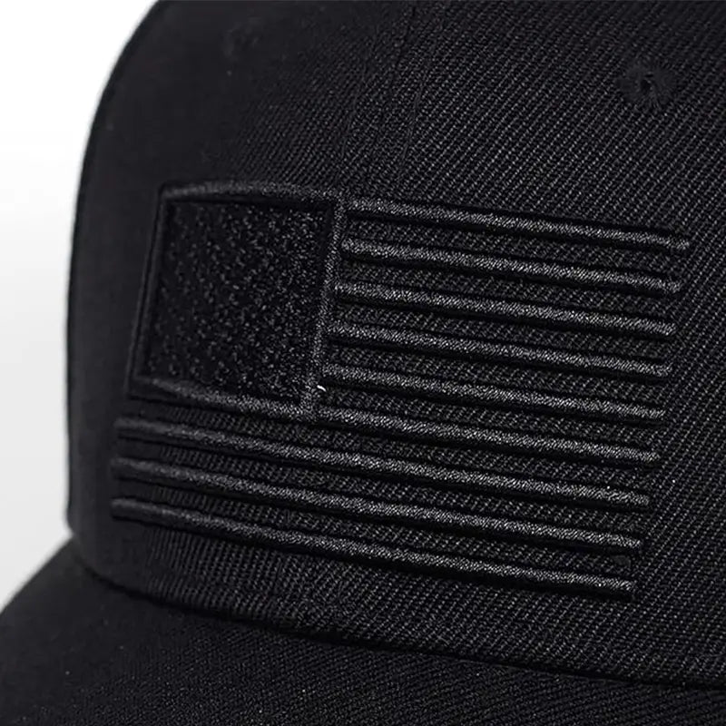 American Flag Embroidered Baseball Cap - Adjustable Cotton Hat