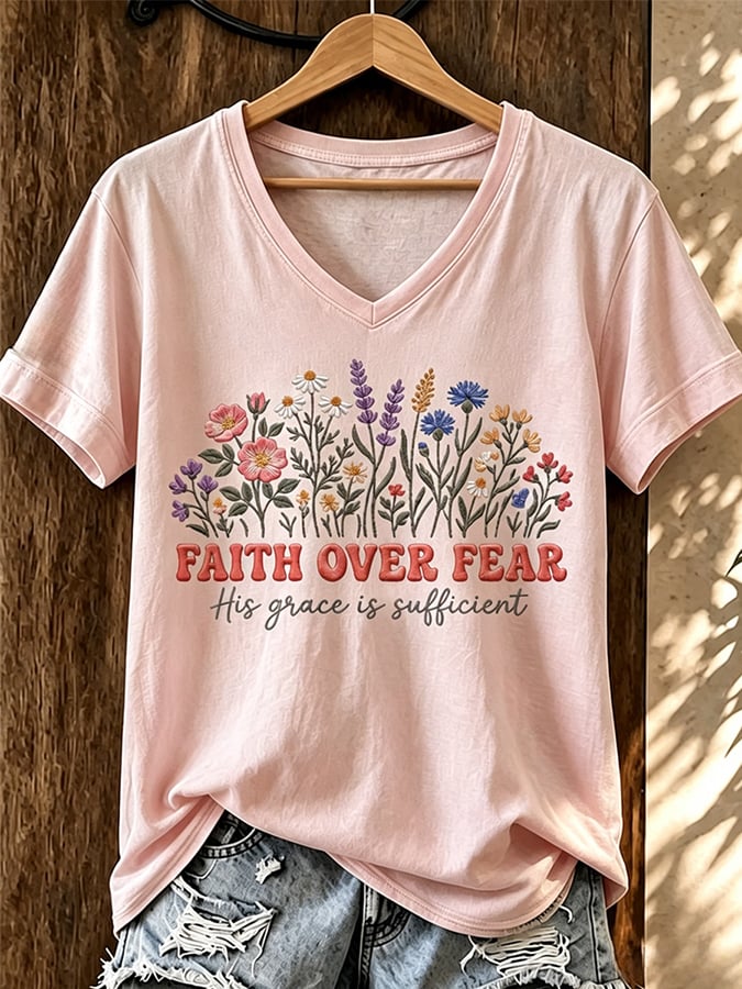 Haut Imprimé Femme avec Motif Religieux