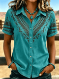 Woman's Western style Printed shirt