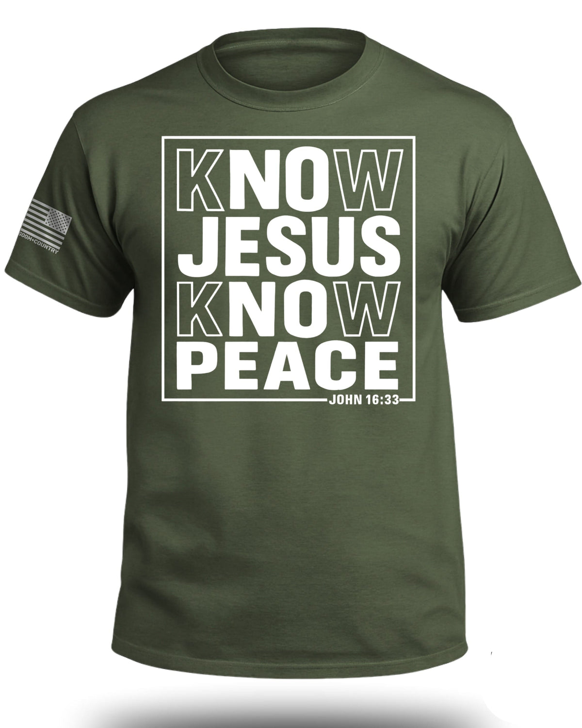 Know Jesus Know Peace John 16 33 T-Shirt