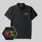 Personalized Pixel Skill 4 Geek Embroidered Polo Shirt