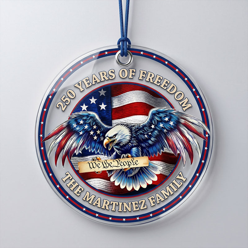 Adorno de acrílico «250.º aniversario de Estados Unidos» — tema patriótico, 1776–2026