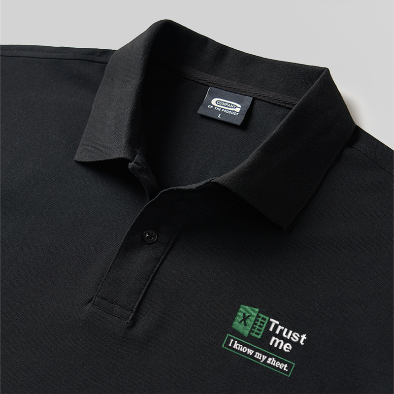 Trust Me Geek Embroidered Polo Shirt