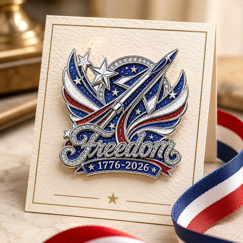 250 Years Freedom Commemorative Brooch